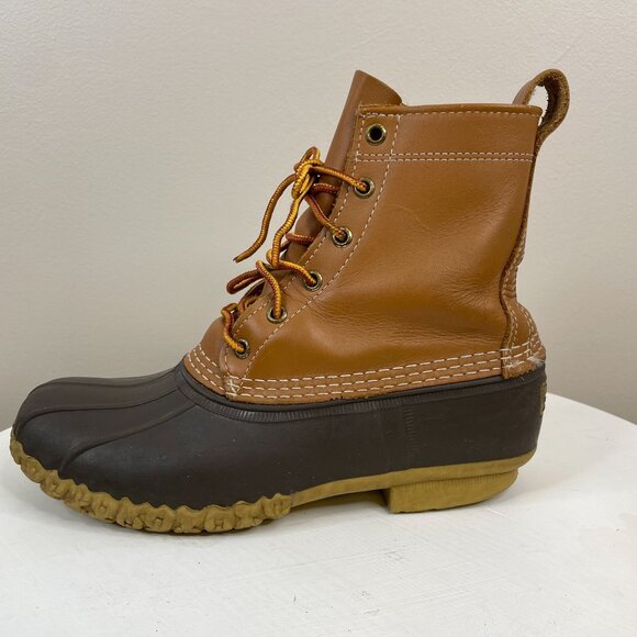 LL Bean Maine Hunting Shoe Duck Boots Women 10 10.5 Cabincore Preppy Outdoor - Picture 8 of 13